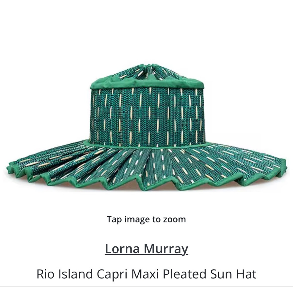 Lorna Murray Rio Island Capri Maxi Pleated Sun Hat